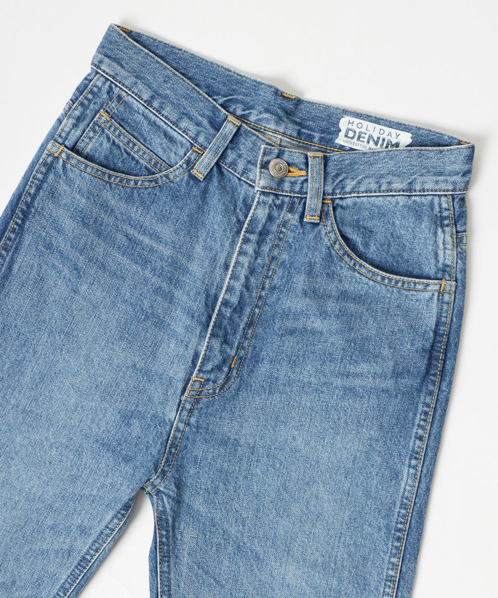 HIGH WAIST SKINNY FLARE DENIM PANTS｜HOLIDAY（ホリデイ）OFFICIAL ...