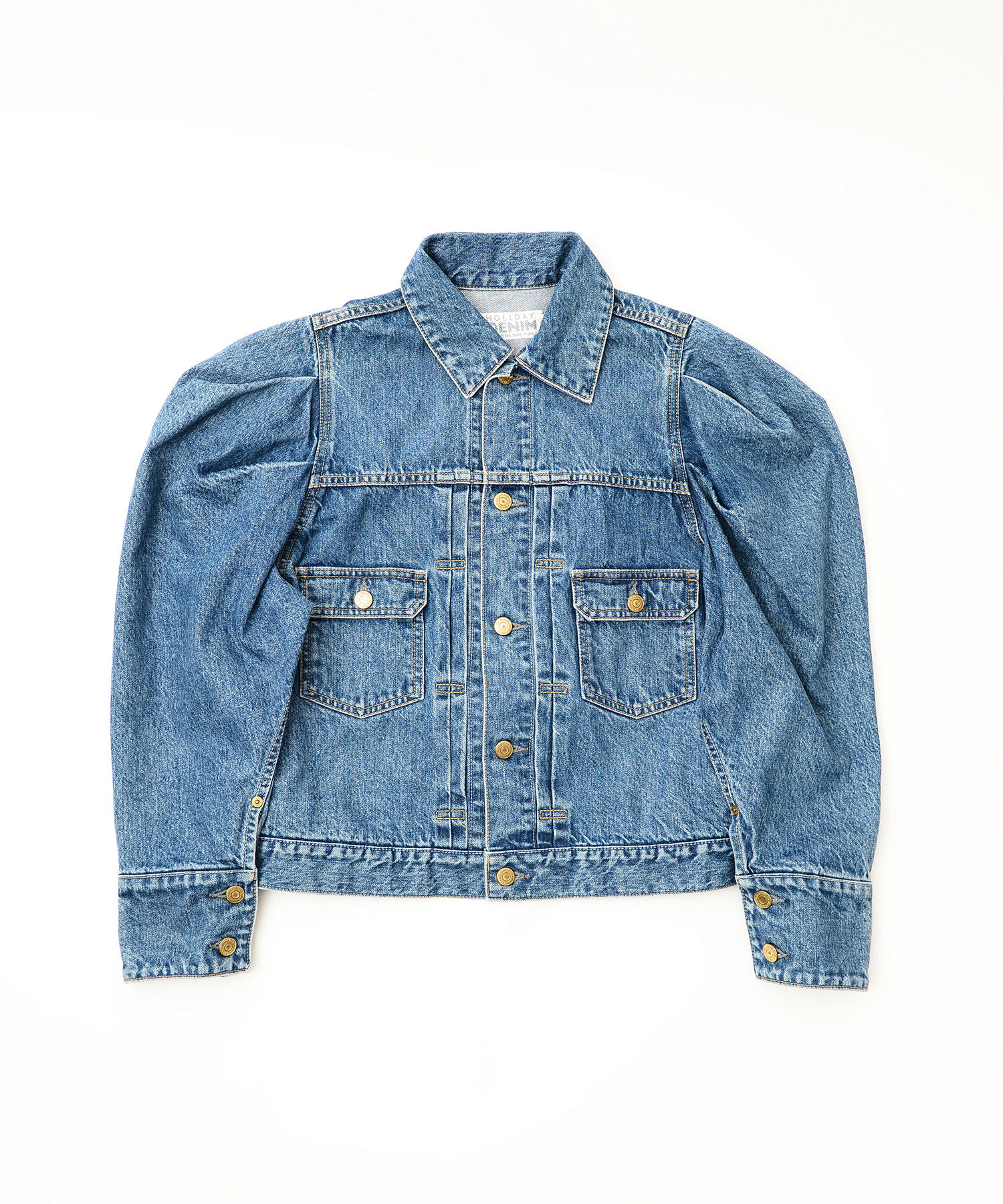 PUFF SLEEVE DENIM JACKET Ⅱ｜HOLIDAY（ホリデイ）OFFICIAL ONLINE STORE - HOLIDAY  ONLINE STORE