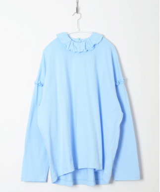 SUPER FINE DRY RUFFLE COLLAR L/S TOPS｜HOLIDAY（ホリデイ）OFFICIAL