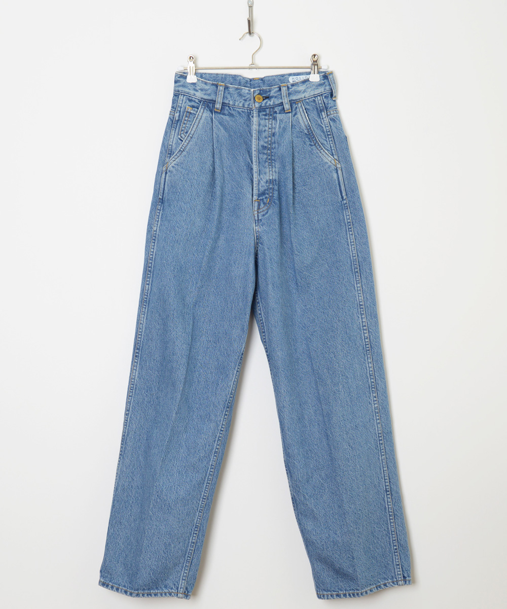 今季　holiday TUCK DENIM PANTS ホリデイ　タック　デニムレディース