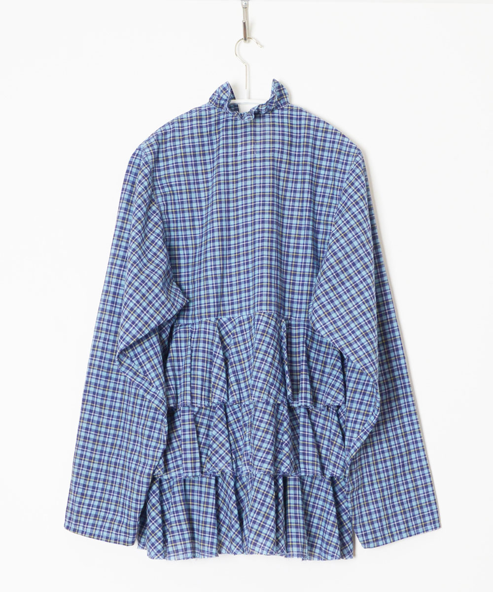 SUNO&MORRISON KHADI RUFFLE RUFFLE SHIRT｜HOLIDAY（ホリデイ