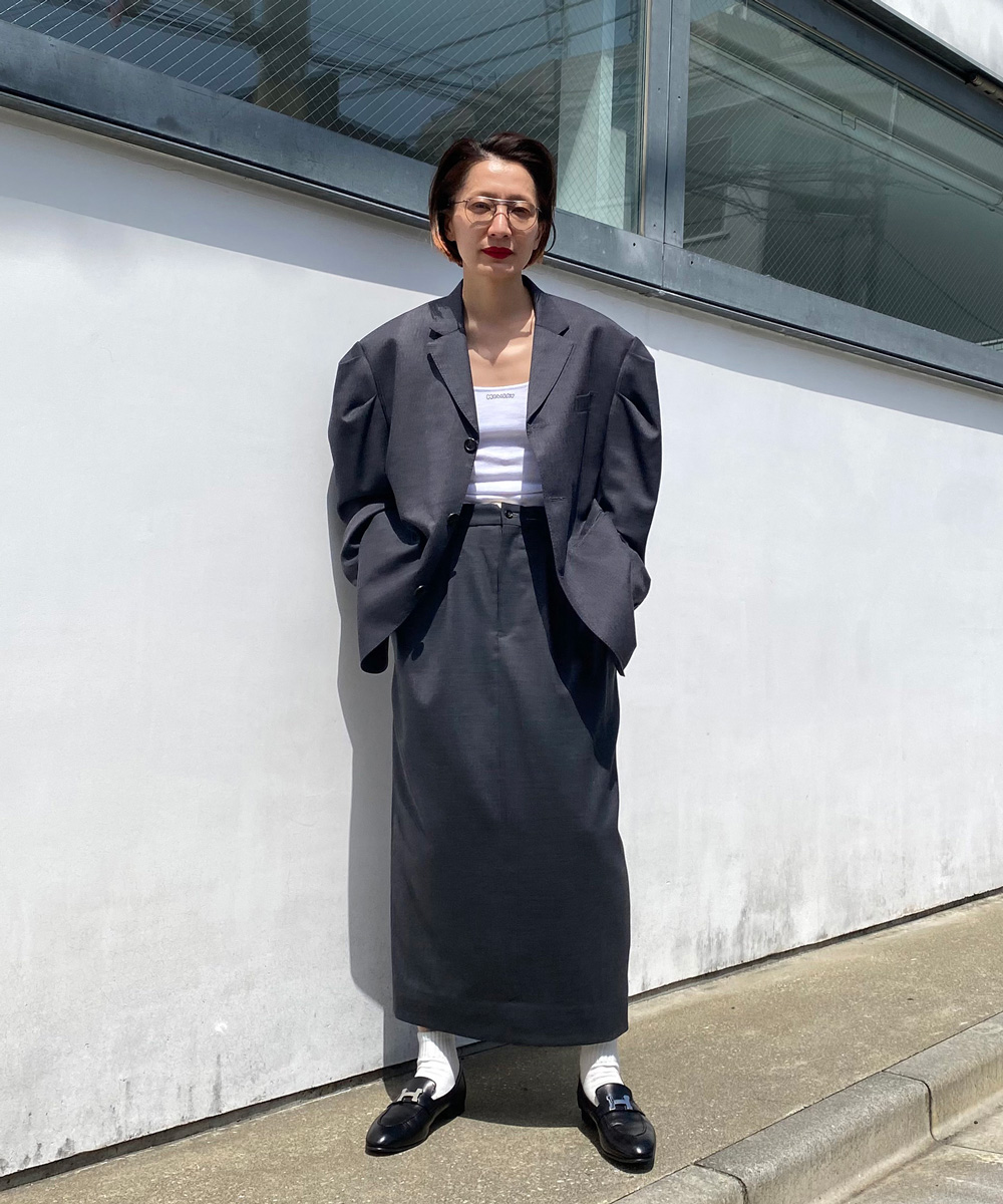 WOOL DRAWSTRINGS 2TUCK SKIRT｜HOLIDAY（ホリデイ）OFFICIAL ONLINE