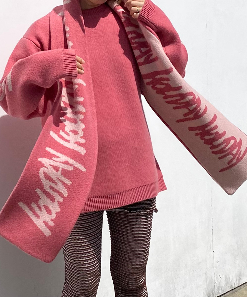 JACQUARD KNIT LONG MUFFLER（HOLIDAY）｜HOLIDAY（ホリデイ）OFFICIAL