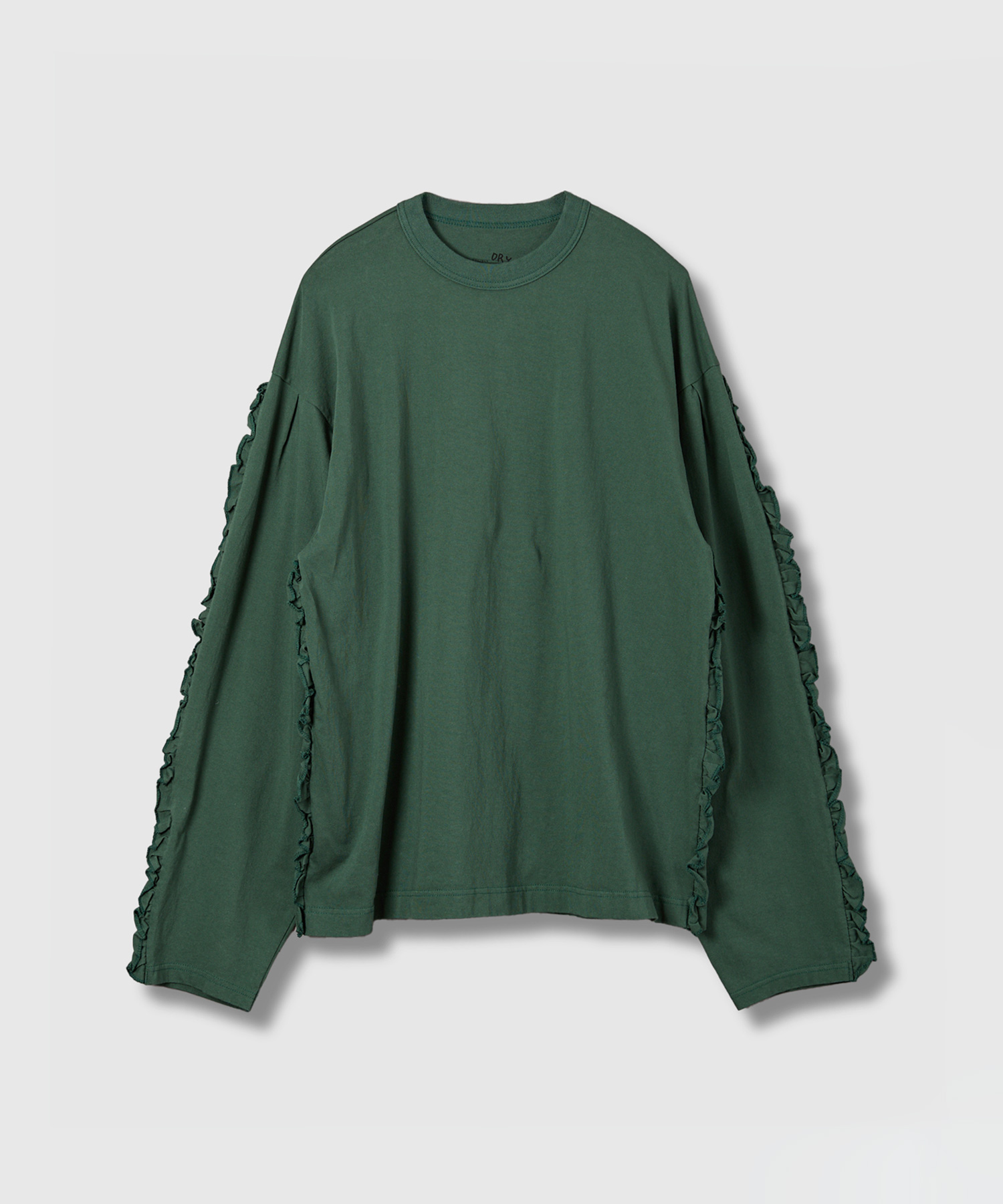 HOLIDAY ホリデイ スーパーファインドライラッフルトップス 9月下旬〜10月上旬頃お届け予定】SUPER FINE DRY RUFFLE RUFFLE L/S