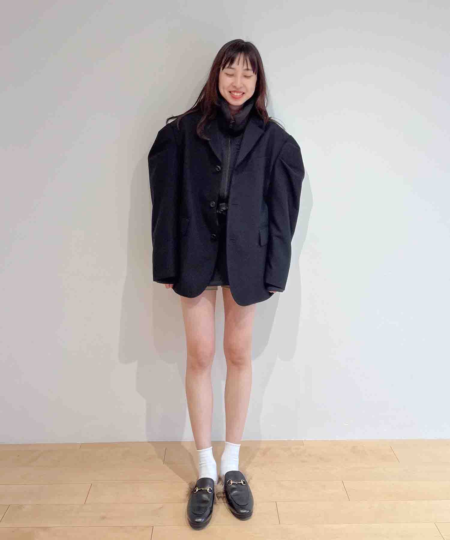 ！最終値引！HOLIDAY WOOLTWILLPUFFJACKET BLACK 9月下旬〜10月上旬頃お届け予定】WOOL TWILL PUFF JACKET｜HOLIDAY