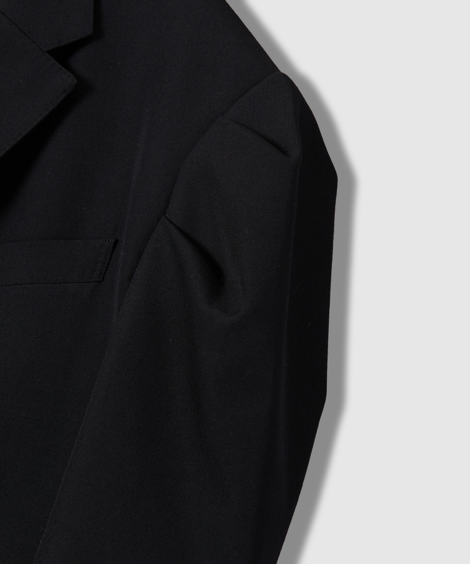 ！最終値引！HOLIDAY WOOLTWILLPUFFJACKET BLACK 9月下旬〜10月上旬頃お届け予定】WOOL TWILL PUFF JACKET｜HOLIDAY